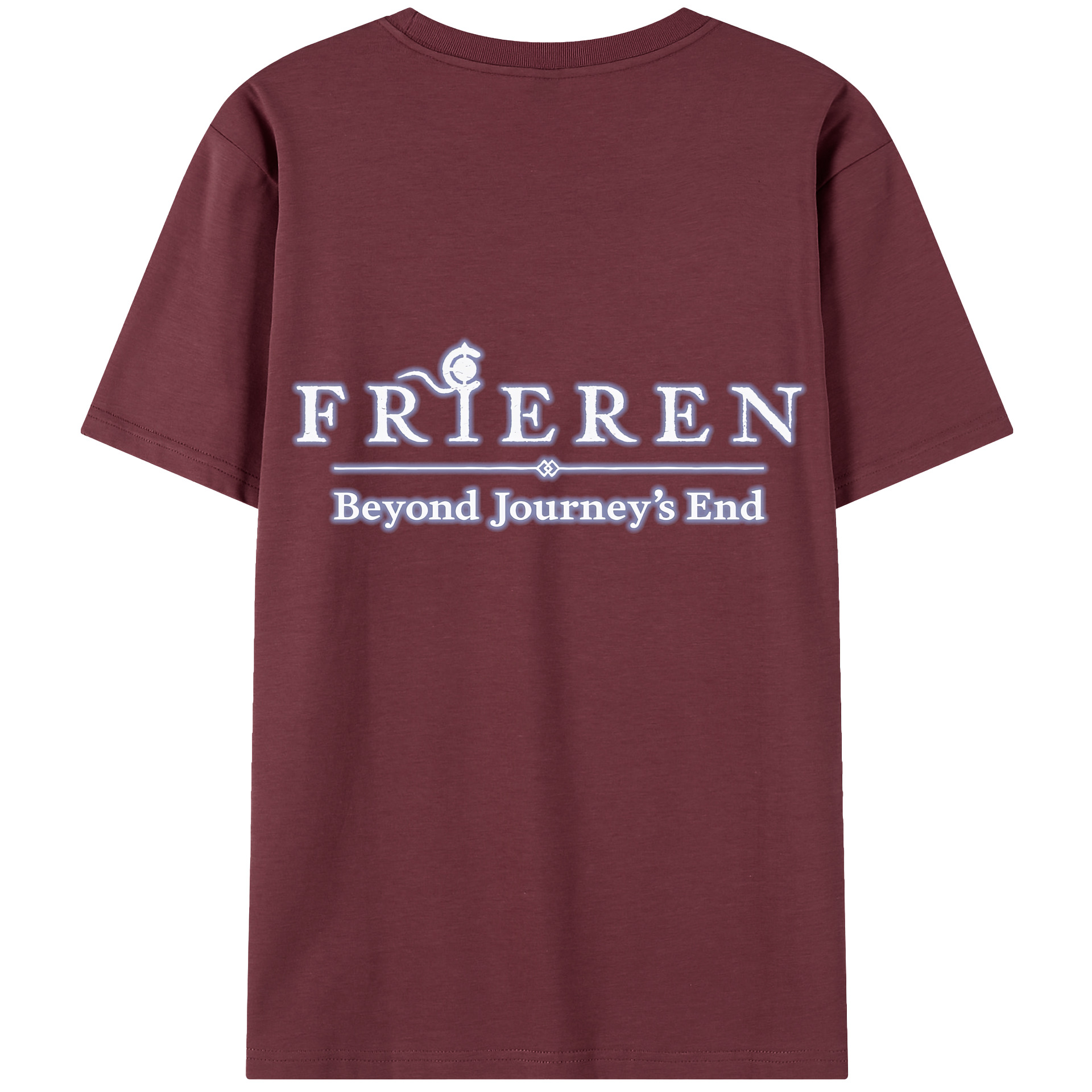 （画像用） 葬送のフリーレン Frieren 綿100％半袖Tシャツ（背面プリント）